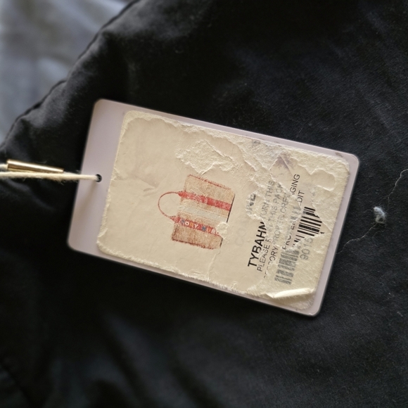 Tory Burch Brown Tote Bag with Red Accents - Picture 5 of 6